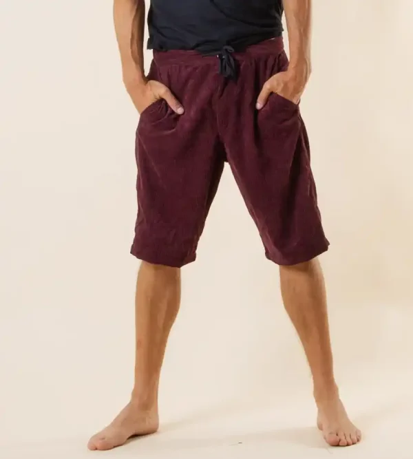 Toftbyn - Burgundy corduroy shorts